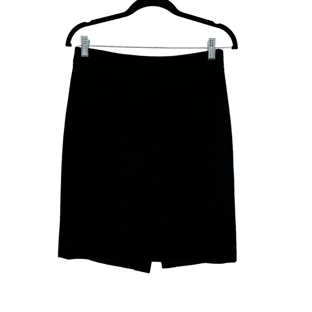 *Women’s J Crew Factory Size 2 Black Wool/Viscose Lined “The Pencil Skirt”